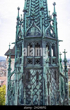 La cathédrale Saint-Pierre, Genève, Suisse Banque D'Images