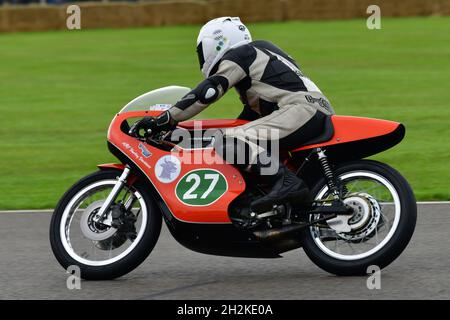 Une Harley Davidson à deux temps, suite à l'achat d'Aermacchi, Tom Snow, Harley Davidson RR250, Hailwood Trophée pour deux temps 250cc et 350cc b Banque D'Images