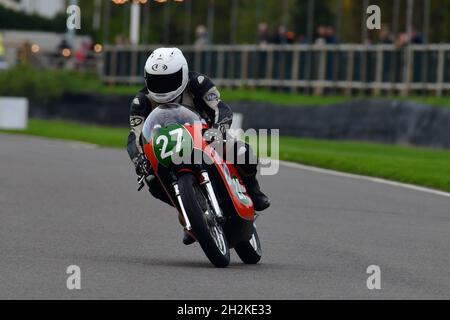 Une Harley Davidson à deux temps, suite à l'achat d'Aermacchi, Tom Snow, Harley Davidson RR250, Hailwood Trophée pour deux temps 250cc et 350cc b Banque D'Images