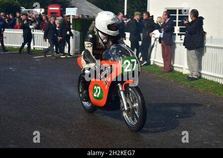 Une Harley Davidson à deux temps, suite à l'achat d'Aermacchi, Tom Snow, Harley Davidson RR250, Hailwood Trophée pour deux temps 250cc et 350cc b Banque D'Images