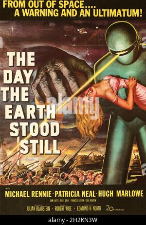 LE JOUR OÙ LA TERRE ÉTAIT ENCORE 1951 20th Century Fox film Banque D'Images