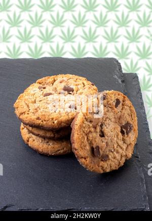 Biscuits de cannabis, image conceptuelle Banque D'Images