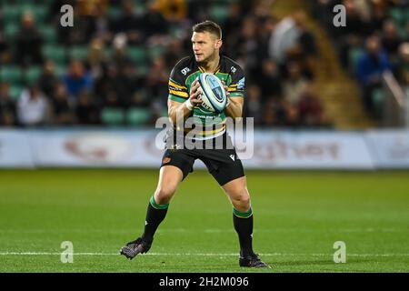 Northampton, Royaume-Uni.22 octobre 2021.DaN Biggar des Northampton Saints en action, le 10/22/2021.(Photo de Craig Thomas/News Images/Sipa USA) crédit: SIPA USA/Alay Live News crédit: SIPA USA/Alay Live News Banque D'Images