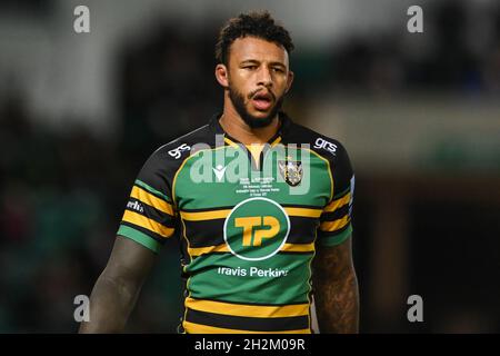 Northampton, Royaume-Uni.22 octobre 2021.Courtney Lawes of Northampton Saints pendant le match à, le 10/22/2021.(Photo de Craig Thomas/News Images/Sipa USA) crédit: SIPA USA/Alay Live News crédit: SIPA USA/Alay Live News Banque D'Images