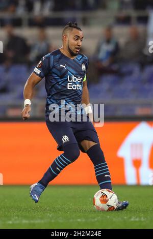 Rome, Italie, 21 octobre 2021.Dimitri Payet de l'Olympique de Marseille lors du match de l'UEFA Europa League à Olimpico, Rome.Le crédit photo devrait se lire: Jonathan Moscrop / Sportimage Banque D'Images