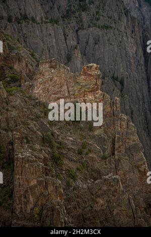 S'agenouiller Camel Rock dans le Black Canyon de la Gunnison Banque D'Images