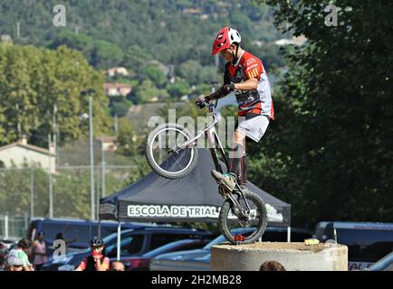 Barcelona Cup of Vallgorguina Trial Bikes, Barcelone, Catalogne, Espagne Banque D'Images