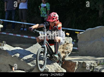 Barcelona Cup of Vallgorguina Trial Bikes, Barcelone, Catalogne, Espagne Banque D'Images