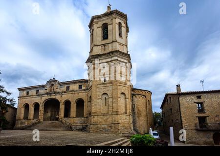 La cathédrale San Vicente de Roda de Isabena est un monument de l'époque romane.Aragon.Espagne. Banque D'Images