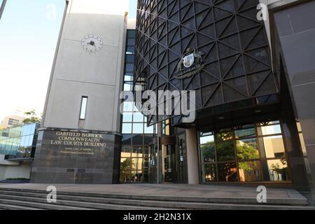 Garfield Barwick Commonwealth Law courts Building, George Street, Parramatta, Sydney, Nouvelle-Galles du Sud,Australie Banque D'Images