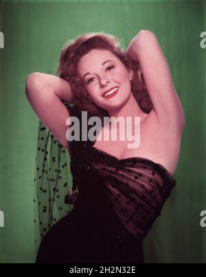 SUSAN HAYWARD vers 1948 Portrait en couleur Banque D'Images