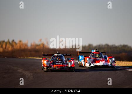 28 Lafargue Paul (fra), Chatin Paul-Loup (fra), Pilet Patrick (fra), Idec Sport, Oreca 07 - Gibson, action pendant les 2021 4 heures de Portimao, 5e tour de la série européenne le Mans 2021, du 21 au 24 octobre 2021 sur le circuit international de l'Algarve, à Portimao, Portugal - photo :Joao Filipe/DPPI/LiveMedia Banque D'Images