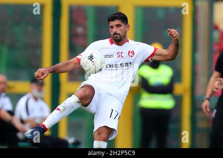 Terni, Italie.23 octobre 2021.Brosco Riccardo (Vicenza) pendant Ternana Calcio vs LR Vicenza, Ligue italienne de championnat de football BKT à Terni, Italie, octobre 23 2021 crédit: Independent photo Agency/Alamy Live News Banque D'Images