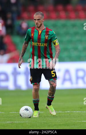 Terni, Italie.23 octobre 2021.Palumbo Antonio (Ternana) pendant Ternana Calcio vs LR Vicenza, Ligue italienne de championnat de football BKT à Terni, Italie, octobre 23 2021 crédit: Independent photo Agency/Alamy Live News Banque D'Images