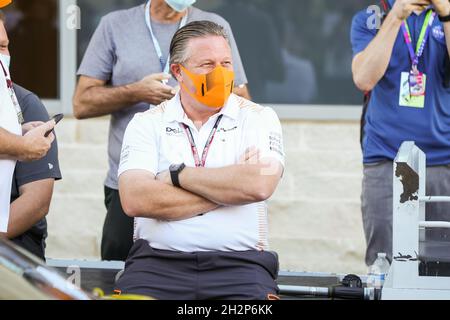 BROWN Zak (etats-unis), Chief People & IT Officer de McLaren Racing, portrait du Grand Prix des Etats-Unis de Formule 1 Aramco 2021, 17e tour du Championnat du monde de Formule 1 2021 de la FIA du 21 au 24 octobre 2021 sur le circuit des Amériques, à Austin, Texas,Etats-Unis d'Amérique - photo Antonin Vincent / DPPI Banque D'Images