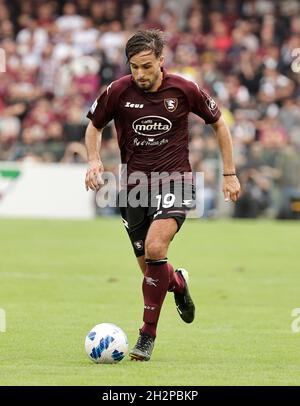 Stade Arechi, Salerno, Italie.23 octobre 2021.Série A football, Salernitana versus Empoli : Credit: Action plus Sports/Alamy Live News Banque D'Images