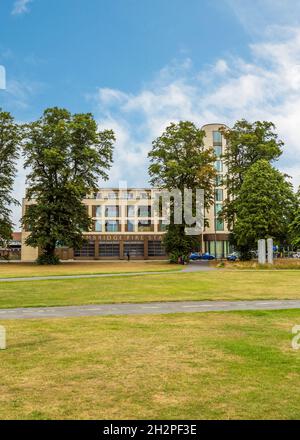 Caserne de pompiers de Cambridge, en Angleterre. Banque D'Images