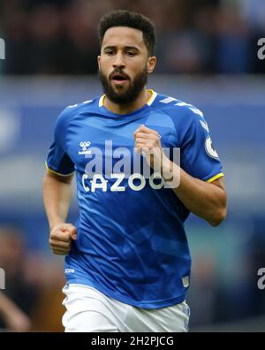 Goodison Park, Liverpool, Royaume-Uni.23 octobre 2021.Premier League football, Everton contre Watford; Andros Townsend of Everton Credit: Action plus Sports/Alamy Live News Banque D'Images