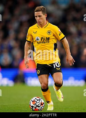 Daniel Podence de Wolverhampton Wanderers pendant le match de la Premier League à Elland Road, Leeds.Date de la photo: Samedi 23 octobre 2021. Banque D'Images