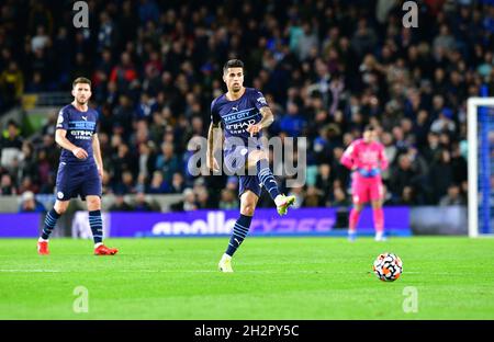 Brighton, Royaume-Uni.23 octobre 2021. Lors du match Premier League entre Brighton & Hove Albion et Manchester City à l'Amex le 23 octobre 2021 à Brighton, Angleterre.(Photo de Jeff Mood/phcimages.com) Credit: PHC Images/Alamy Live News Banque D'Images