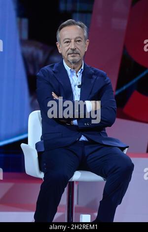 Milan, Italie.24 octobre 2021.Milan, RAI3 TV a diffusé "les mots de la semaine".Dans la photo: Riccardo Iacona crédit: Agence de photo indépendante/Alamy Live News Banque D'Images