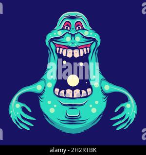 ILLUSTRATION D'UN MONSTRE EN COLÈRE Illustration de Vecteur