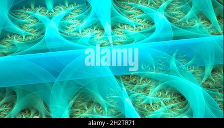 Abstract fractal illustration utile comme un arrière-plan Banque D'Images