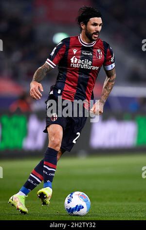 Bologne, Italie.23 octobre 2021. Pendant la série Un match de football entre le FC de Bologne et l'AC Milan.Credit: Nicolò Campo/Alay Live News Banque D'Images