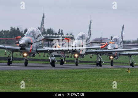 Radom, Pologne - 25 août 2018 : salon de l'air de Radom - équipe Aerobatic d'Orlik sur la voie de circulation Banque D'Images