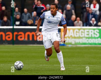 DAGENHAM, ANGLETERRE - OCTOBRE 23 : Shaun Hobson de Southend Uni pendant la Ligue nationale entre Dagenham et Redbridge Southend Uni au Chigwell Banque D'Images