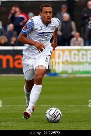 DAGENHAM, ANGLETERRE - OCTOBRE 23 : Shaun Hobson de Southend Uni pendant la Ligue nationale entre Dagenham et Redbridge Southend Uni au Chigwell Banque D'Images