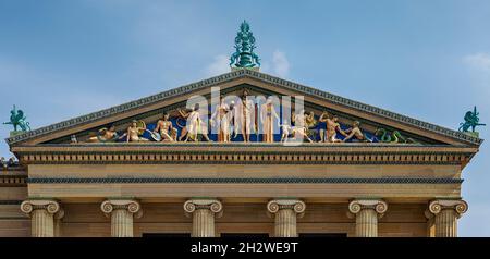 2600 Benjamin Franklin Parkway, musée d'art de Philadelphie, est la pièce maîtresse du quartier des musées de la ville - et le point de vue des photographes populaires. Banque D'Images