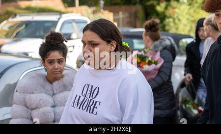 Brentwood Essex, Royaume-Uni.24 octobre 2021.Une enquête de meurtre importante menée par la police d'Essex à Brentwood à la suite des deux meurtres commis dans la ville.Crédit : Ian Davidson/Alay Live News Banque D'Images