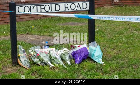 Brentwood Essex, Royaume-Uni.24 octobre 2021.Une enquête de meurtre importante menée par la police d'Essex à Brentwood à la suite des deux meurtres commis dans la ville.Crédit : Ian Davidson/Alay Live News Banque D'Images