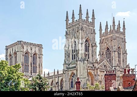 York (Yorkshire, Angleterre) : Minster - Kathedrale : Banque D'Images