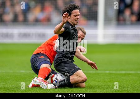 Luton, Royaume-Uni.25 juin 2021. Lors du match de championnat Sky Bet entre Luton Town et Hull City à Kenilworth Road, Luton, Angleterre, le 23 octobre 2021.Photo de David Horn.Crédit : Prime Media Images/Alamy Live News Banque D'Images