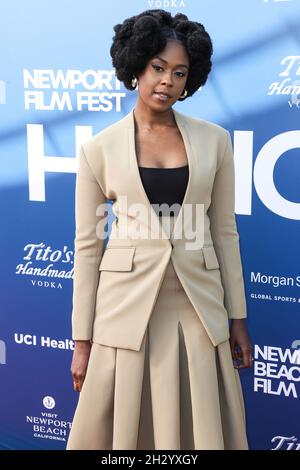 Newport Beach, États-Unis.24 octobre 2021.NEWPORT BEACH, ORANGE COUNTY, CALIFORNIE, États-Unis - 24 OCTOBRE : l'actrice Moses Ingram arrive au 22e Festival annuel du film de Newport Beach - Festival des honneurs et des 10 acteurs de Variety à regarder, qui s'est tenu au Balboa Bay Club and Resort le 24 octobre 2021 à Newport Beach, Orange County, Californie, États-Unis.(Photo de Xavier Collin/image Press Agency) Credit: Image Press Agency/Alay Live News Banque D'Images