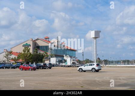 NEW ORLEANS, LA, États-Unis - 23 OCTOBRE 2021 : champ de courses de la Nouvelle-Orléans Fairgrounds Race Track Banque D'Images