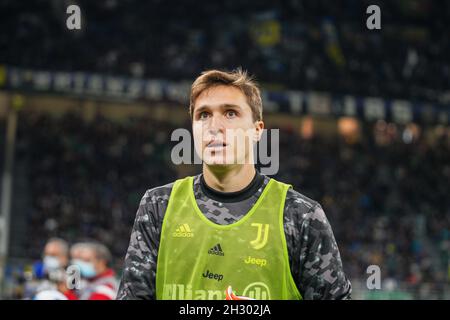 Milan, Italie, 24 octobre 2021, lors du championnat italien Serie Un match de football entre le FC Internazionale et le Juventus FC le 24 octobre 2021 au stade Giuseppe Meazza à Milan, Italie - photo Morgese-Rossini / DPPI Banque D'Images