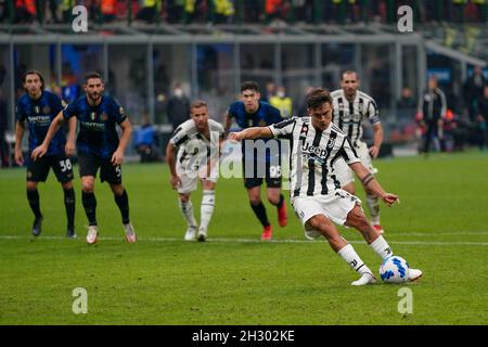 Milan, Italie, 24 octobre 2021, lors du championnat italien Serie Un match de football entre le FC Internazionale et le Juventus FC le 24 octobre 2021 au stade Giuseppe Meazza à Milan, Italie - photo Morgese-Rossini / DPPI Banque D'Images