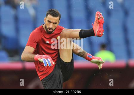 Roma, Italie.24 octobre 2021.Rui Patricio joueur de Roma, pendant le match de la série italienne Un championnat entre Roma vs Napoli résultat final 0-0, match joué au stade olympique de Roma.Credit: SIPA USA/Alay Live News Banque D'Images