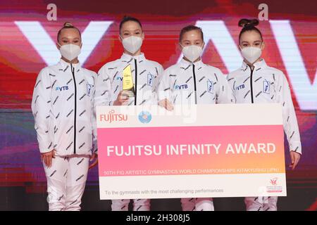 Fédération de gymnastique russe, 23 OCTOBRE 2021 - Gym artistique : FIG Championnats du monde de gymnastique artistique 2021 à Kitakyushu Fujitsu Infinity Award femmes au Kitakyushu General Gymnasium, Fukuoka, Japon.(Photo de YUTAKA/AFLO SPORT) Banque D'Images