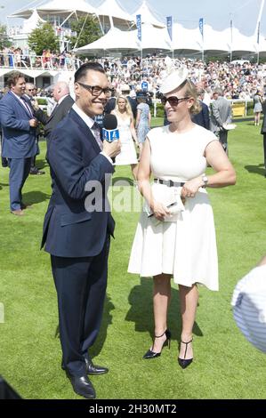 GOK WAN et Zara Phillips assistent à la glorieuse Goodwood Banque D'Images