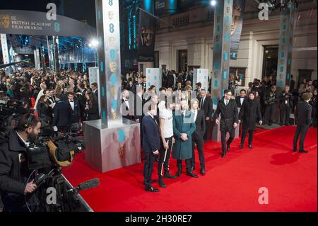 Kasabian arrive à l'EE British Academy film Awards 2015, à l'Opéra Royal, Covent Garden - Londres Banque D'Images