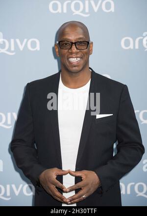 Ian Wright assiste aux Arqiva commercial radio Awards 2015 au Roundhouse, Camden - Londres Banque D'Images