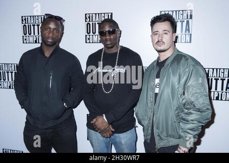 Les Bakery Boys arrivent à la projection spéciale de Straight Outta Compton au Picture House Central - Londres Banque D'Images