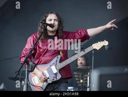 Adam Granduchiel de la guerre contre la drogue se produit en direct le jour 9 du All points East Festival 2018, à Victoria Park, Londres.Date de la photo: Samedi 2 juin 2018.Le crédit photo devrait se lire: David Jensen/EMPICS Entertainment Banque D'Images