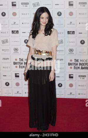 Andrea Riseborough assiste aux MOET British Independent film Awards, au Old Billingsgate Market, Londres, le 5 décembre 2010. Banque D'Images