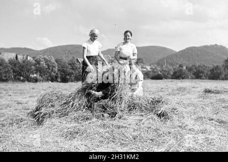 Schüler des Schülerheims Kolonial Harzburg bei der Arbeit, Deutsches Reich 1937. Les étudiants de l'école résidentielle coloniale Harzburg au travail ; Allemagne 1937. Banque D'Images