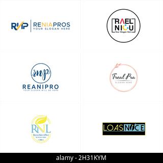 Moderne initiale lettre combinaison marque vente au détail marketing maison logo design Illustration de Vecteur